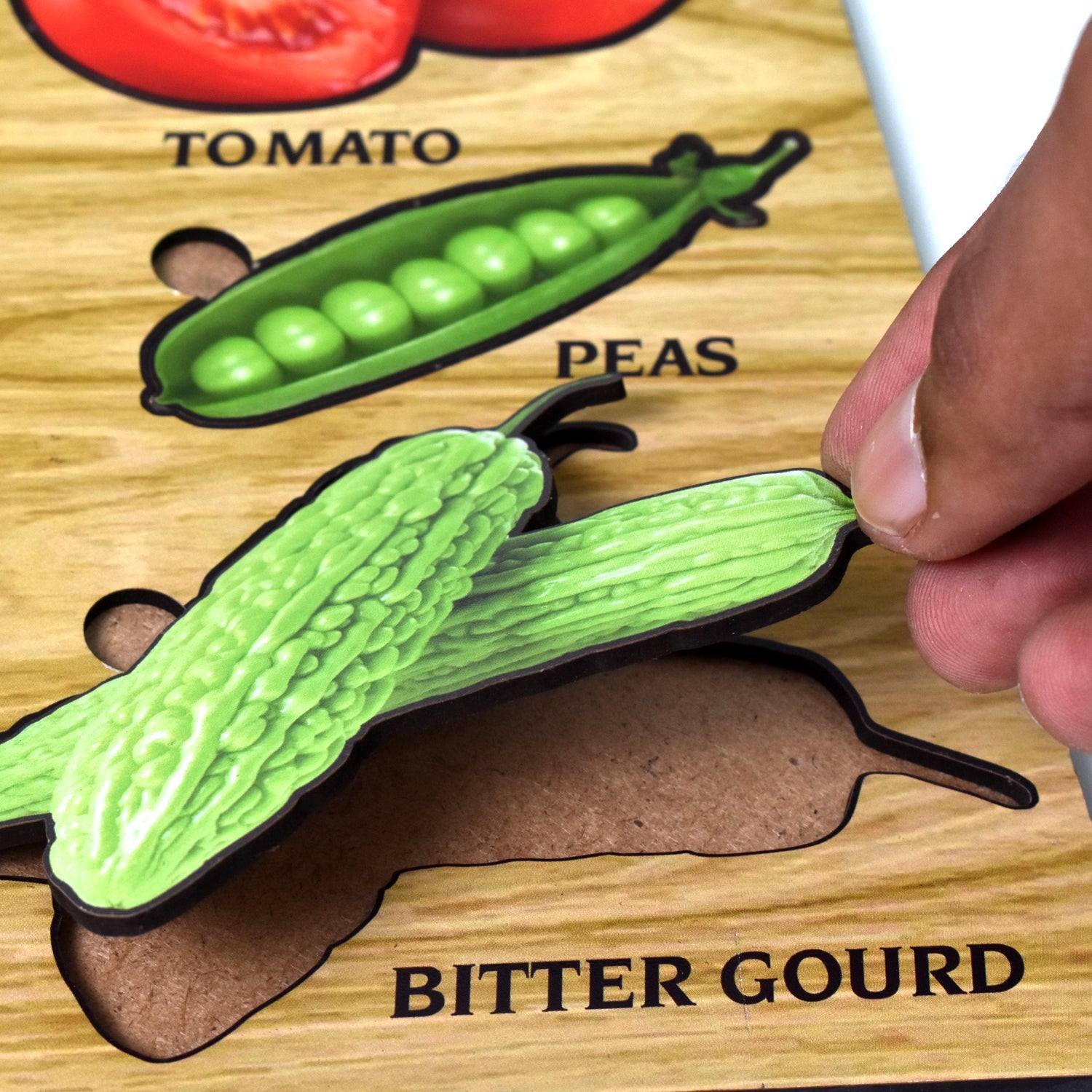 TOP BRIGHT Wooden Vegetable Learning Puzzle TOP BRIGHT Wooden Vegetable Learning Puzzle